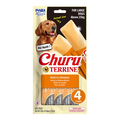 Churu Terrine Blød Tyggebar med Kylling Til Store Hunde